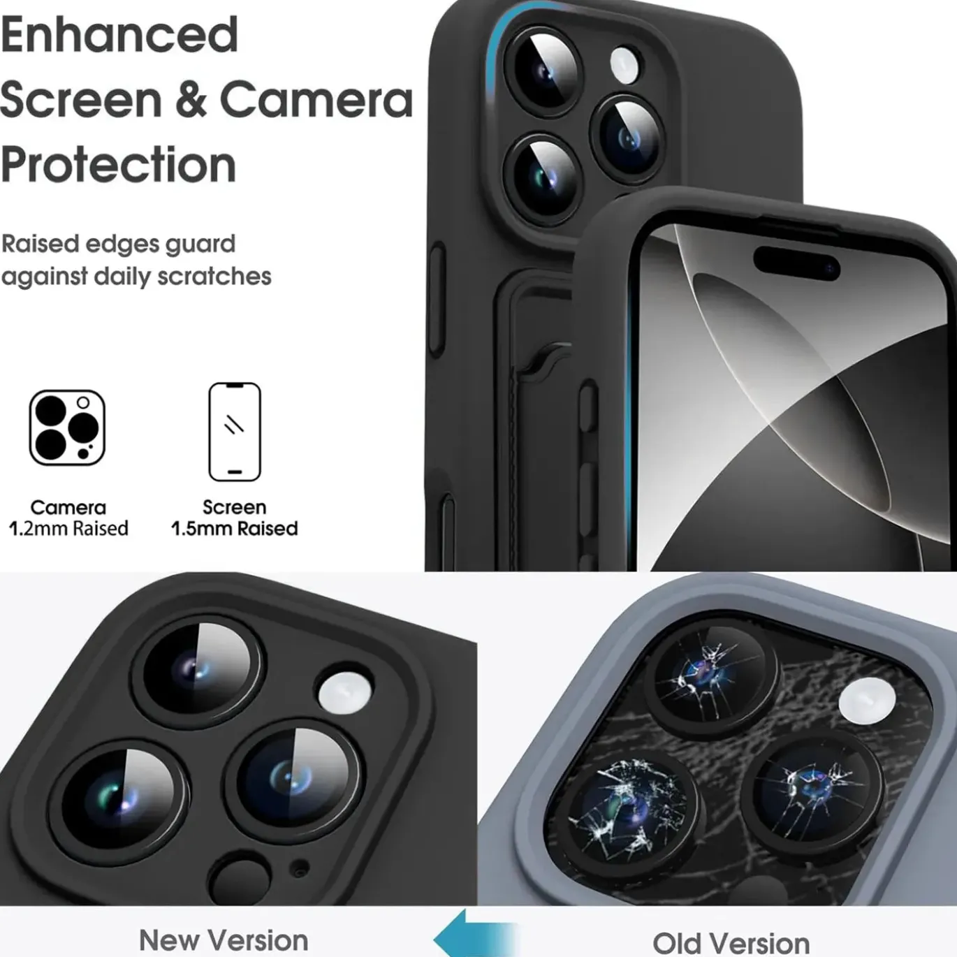 TPU Case für iPhone Air - Slim Hülle mit Kartenfach & Mikrofaser-Inlay