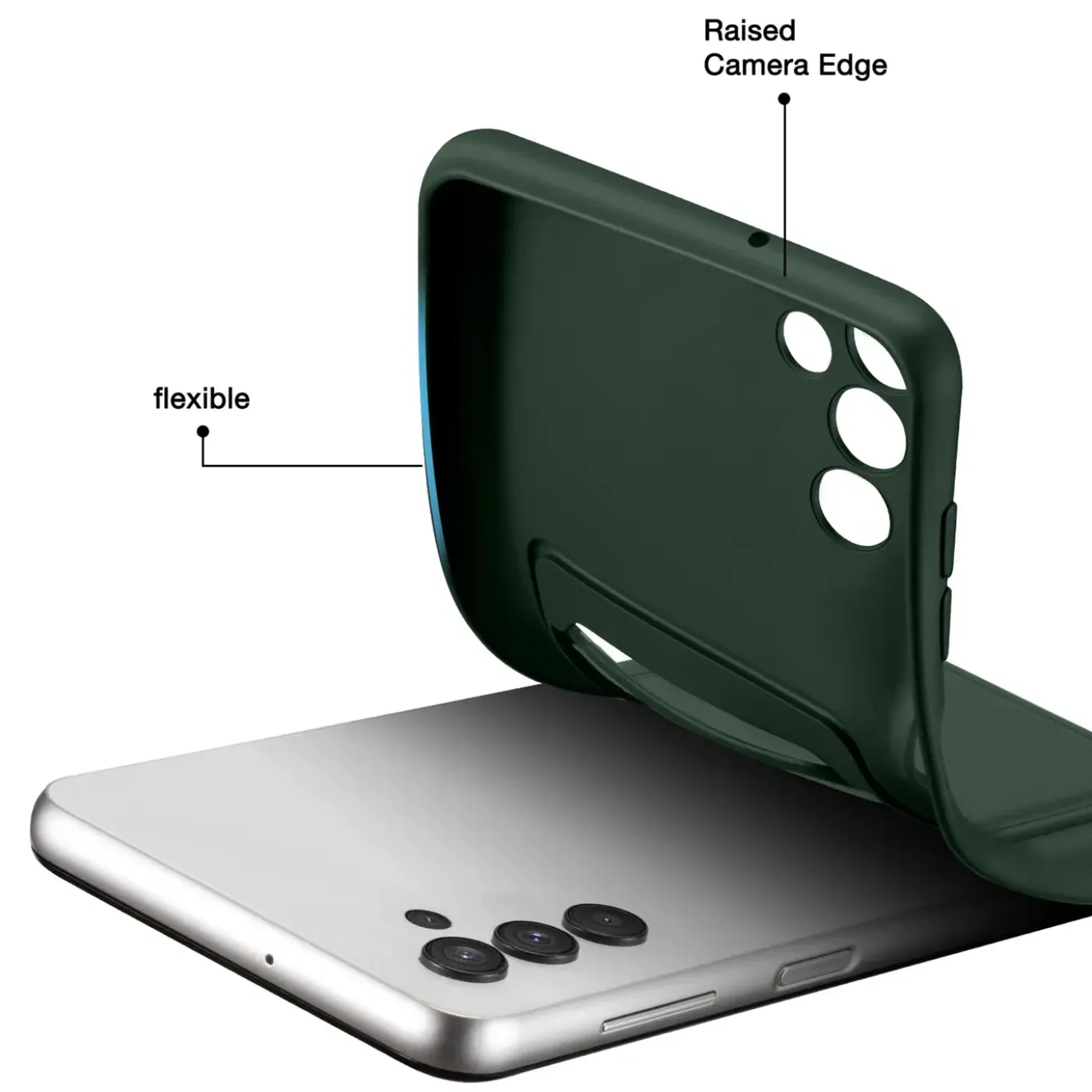 TPU Case für Samsung Galaxy S25 FE - Slim Hülle mit Kartenfach & Mikrofaser-Inlay