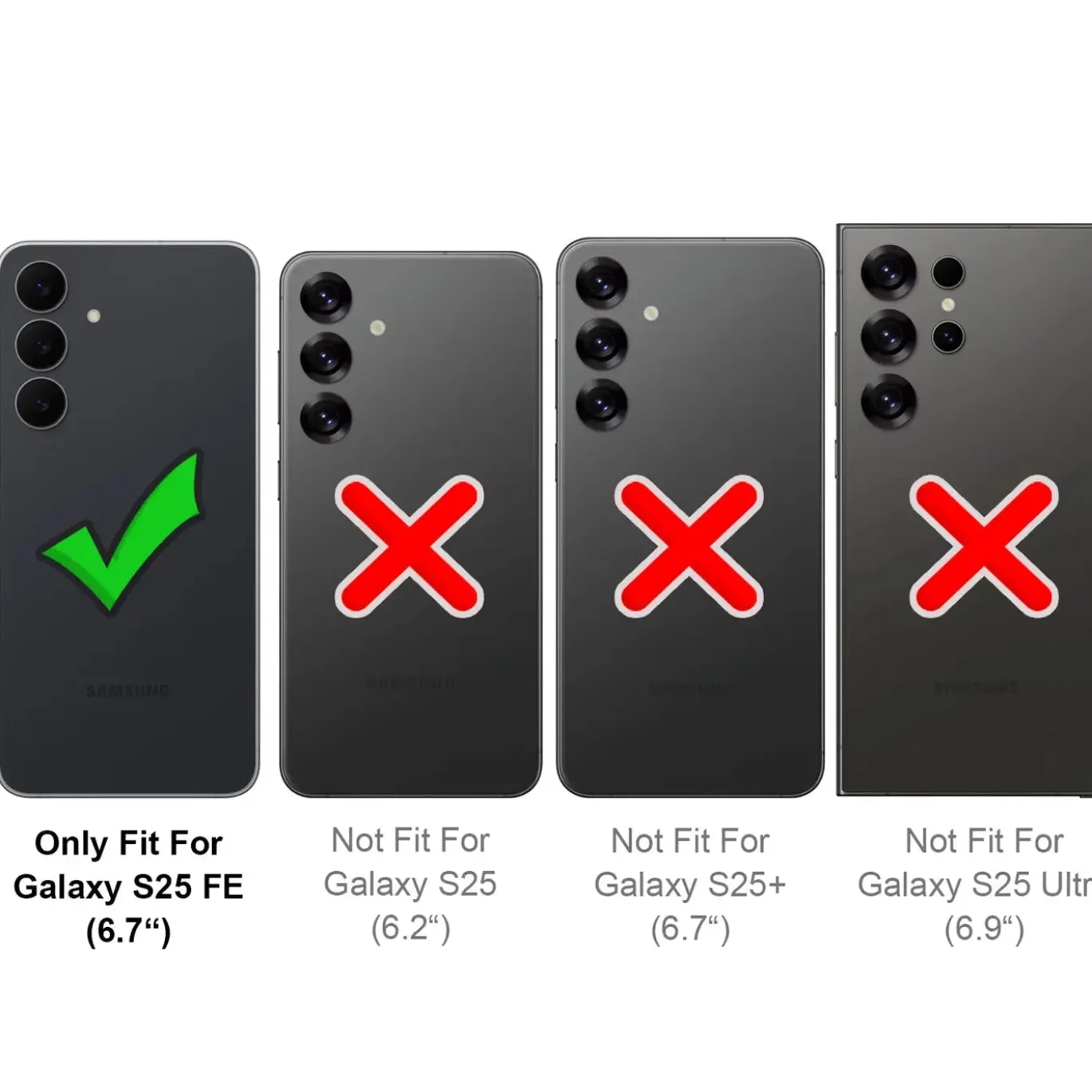 TPU Case für Samsung Galaxy S25 FE - Slim Hülle mit Kartenfach & Mikrofaser-Inlay