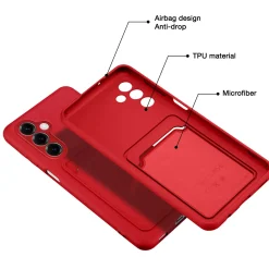 TPU Case für Samsung Galaxy A17 5G - Slim Hülle mit Kartenfach & Mikrofaser-Inlay