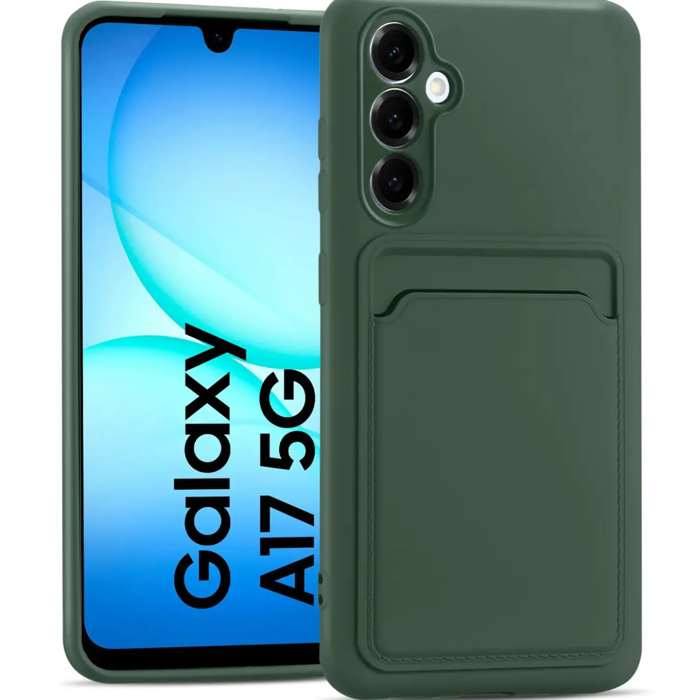 TPU Case für Samsung Galaxy A17 5G - Slim Hülle mit Kartenfach & Mikrofaser-Inlay