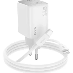 45W GaN Schnellladegerät USB-C & USB-A 3.0 Fast Charger Netzteil