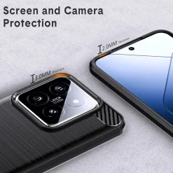 Xiaomi 14 - Carbon Case Hülle, stoßfest