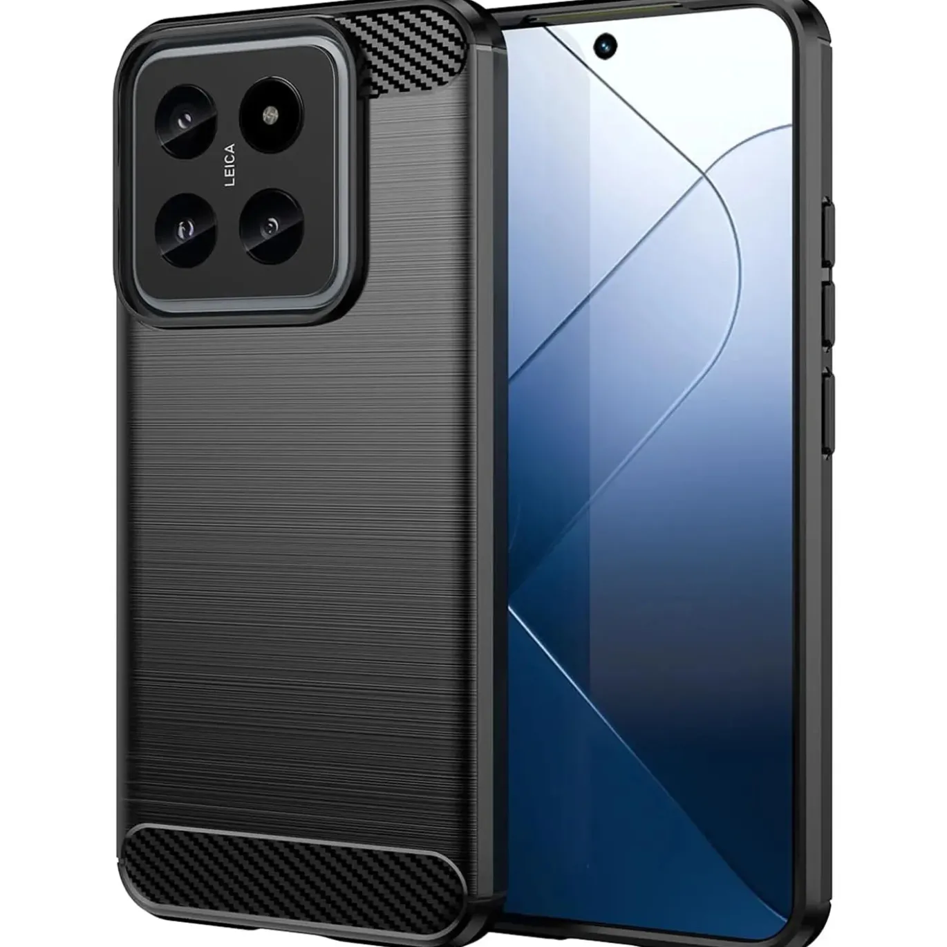 Xiaomi 14 - Carbon Case Hülle, stoßfest