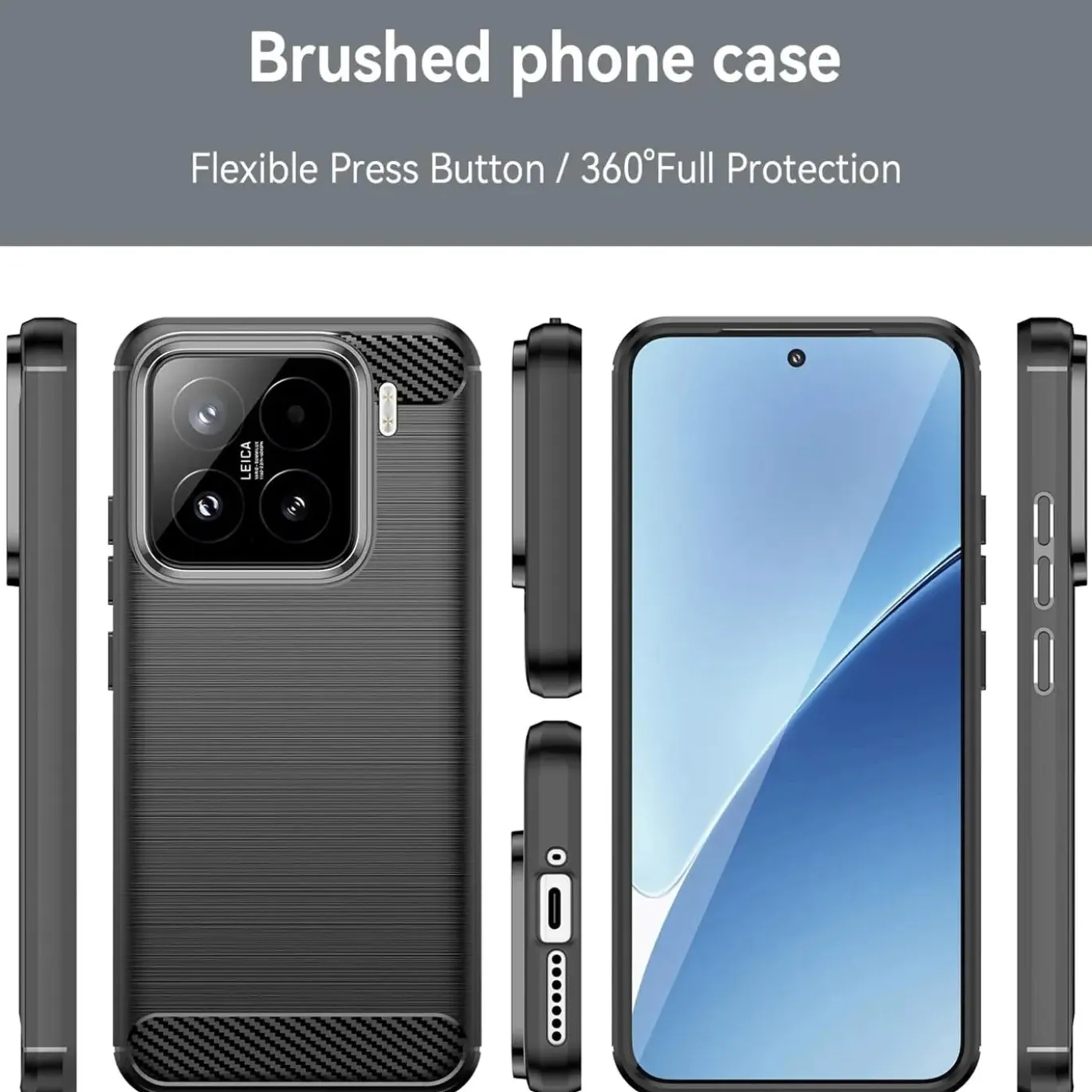 Xiaomi 15 - Carbon Case Hülle, stoßfest