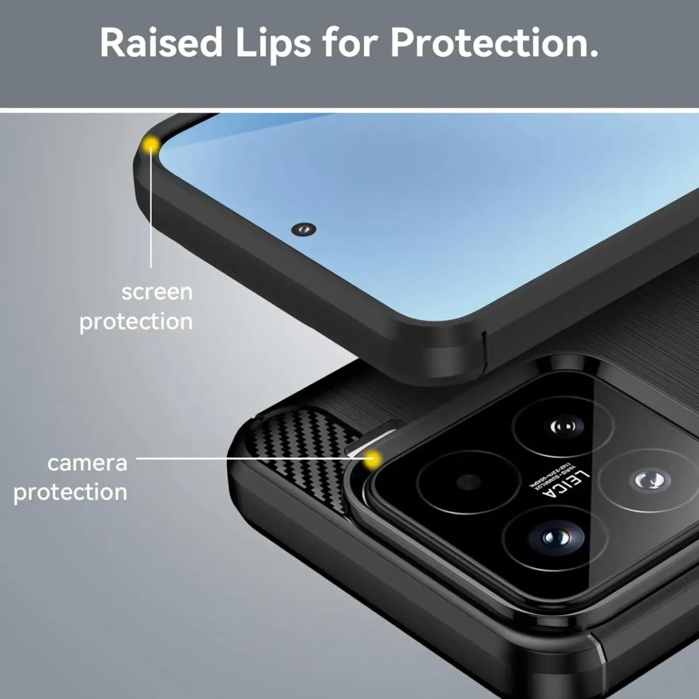 Xiaomi 15 - Carbon Case Hülle, stoßfest