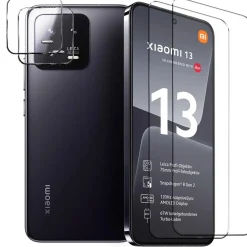 Xiaomi 13 - 9H Displayschutzfolie 2x Display & Kamera