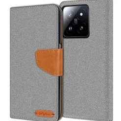 Xiaomi 15 - Jeanslook Klapphülle mit Kartenfach