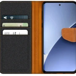 Xiaomi 15 - Jeanslook Klapphülle mit Kartenfach