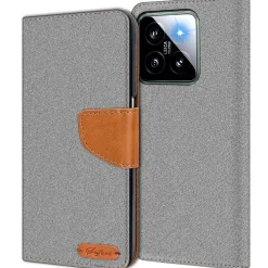 Xiaomi 14 - Jeanslook Klapphülle mit Kartenfach