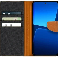 Xiaomi 13 - Jeanslook Klapphülle mit Kartenfach