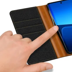 Xiaomi 13 - Jeanslook Klapphülle mit Kartenfach
