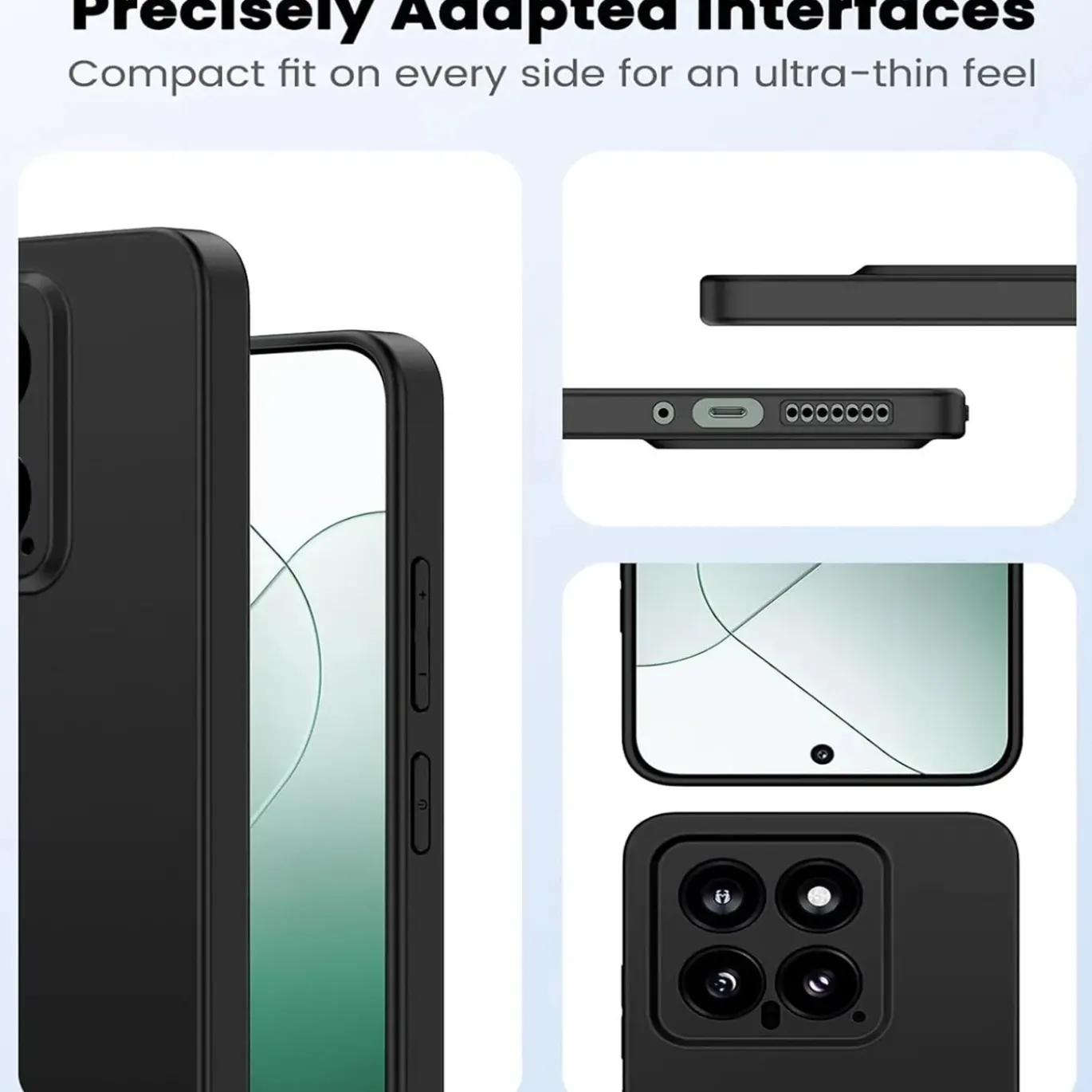 Xiaomi 14 - Slim Silikon Backcover Schwarz
