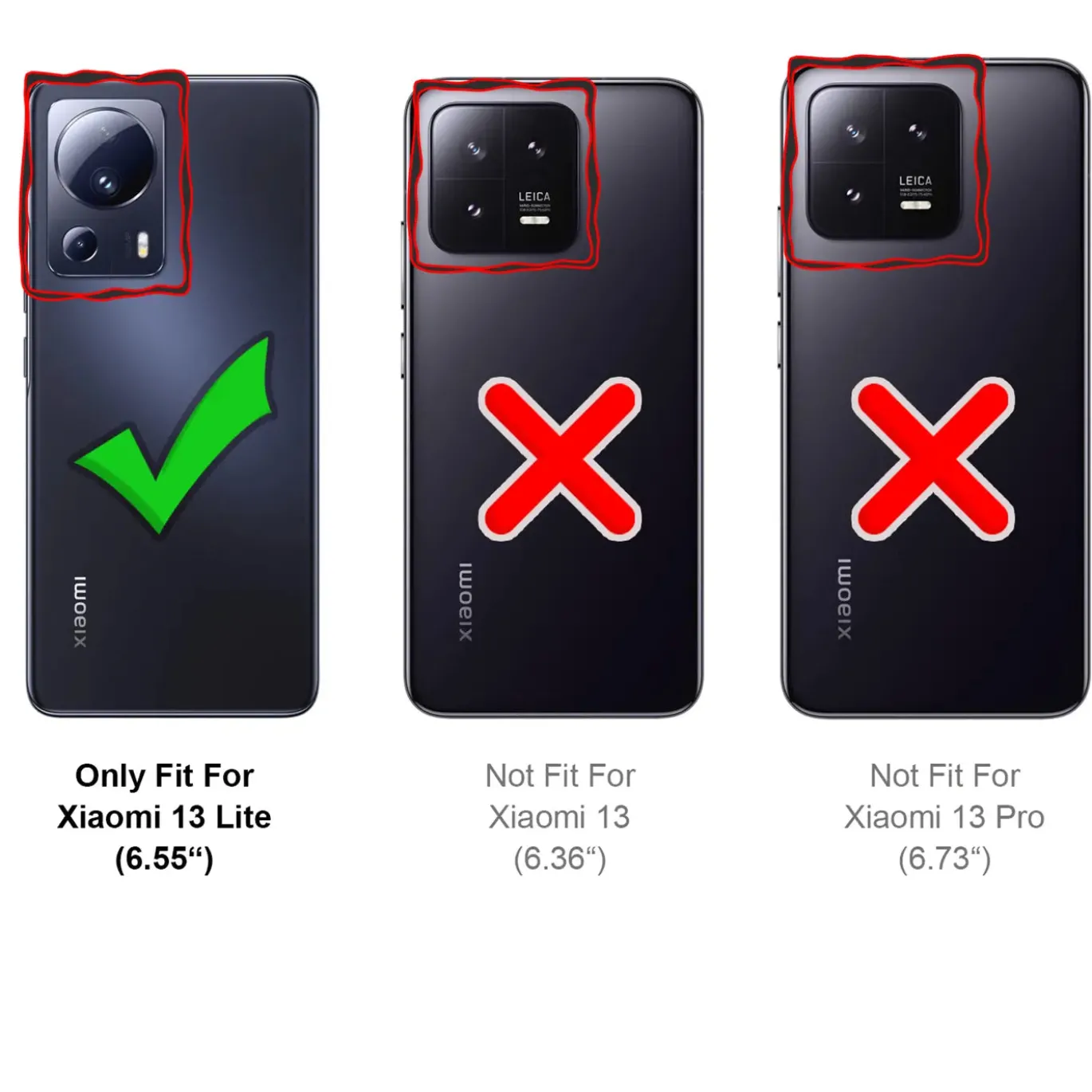 Xiaomi 13 Lite - 9H Displayschutzfolie 2x Display & Kamera