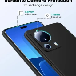 Xiaomi 13 Lite - Slim Silikon Backcover Schwarz