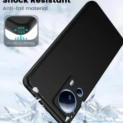 Xiaomi 13 Lite - Slim Silikon Backcover Schwarz