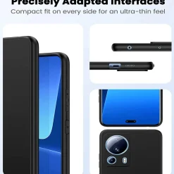 Xiaomi 13 Lite - Slim Silikon Backcover Schwarz