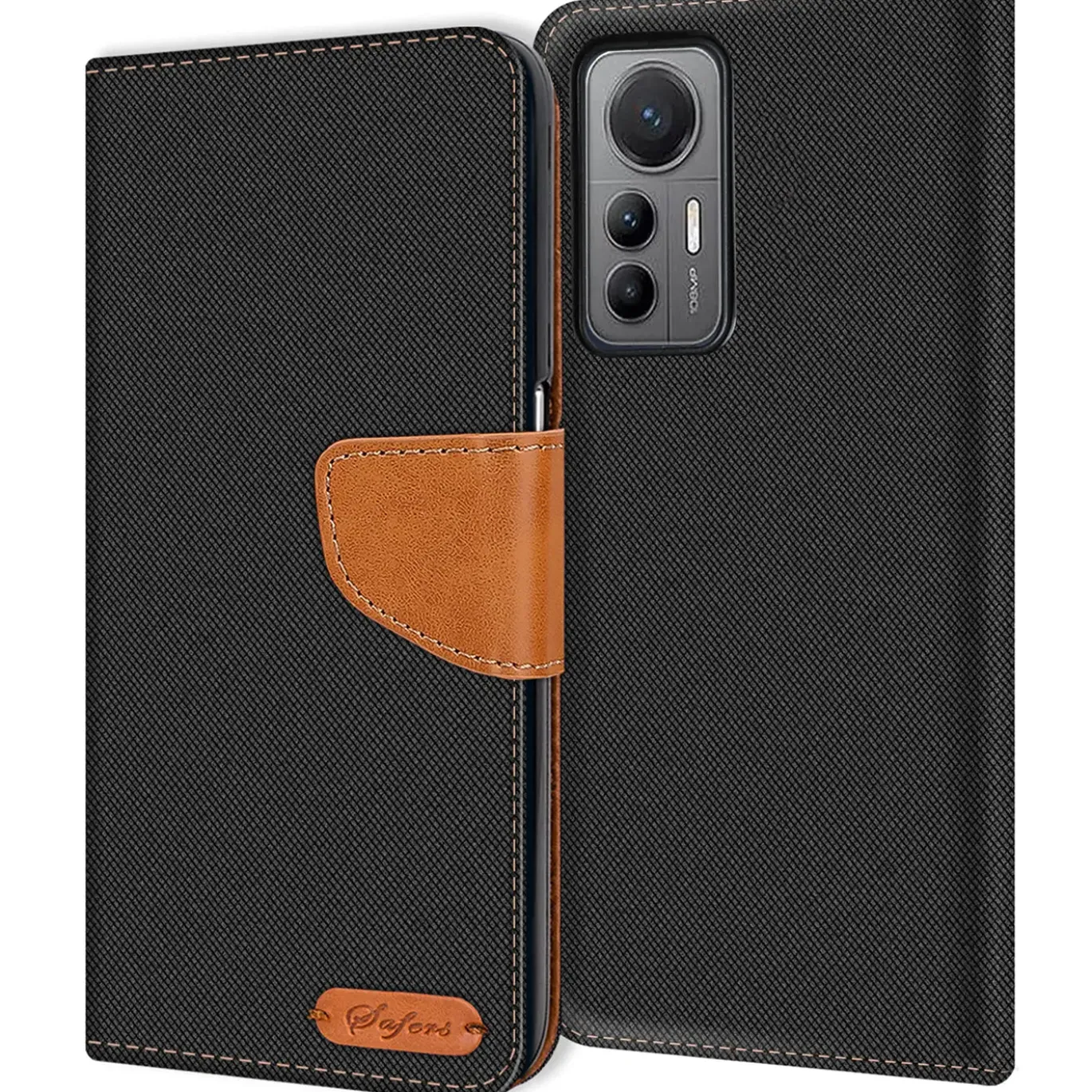 Xiaomi 12 Lite 5G - Jeanslook Klapphülle mit Kartenfach