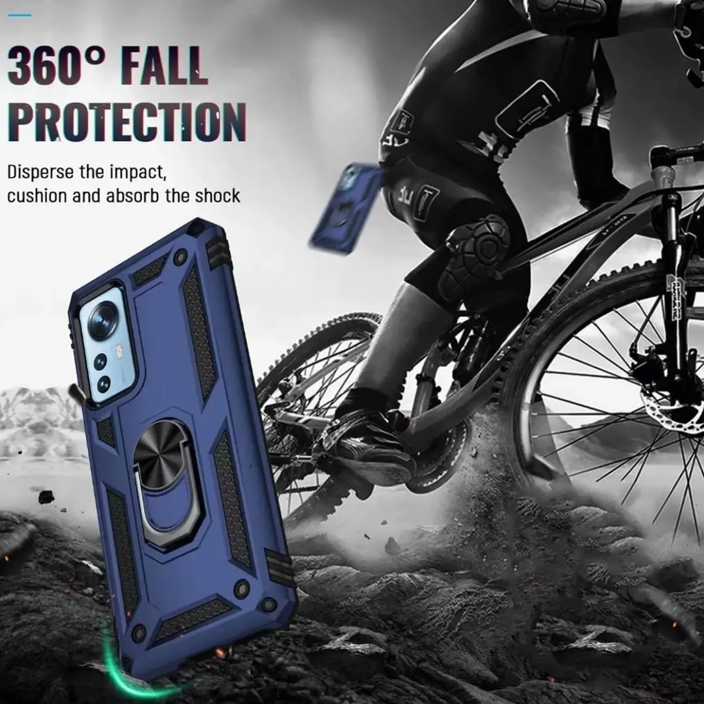 Xiaomi 12 Lite 5G - Outdoor Hardcase mit Ringhalter
