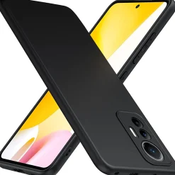 Xiaomi 12 Lite 5G - Slim Silikon Backcover Schwarz