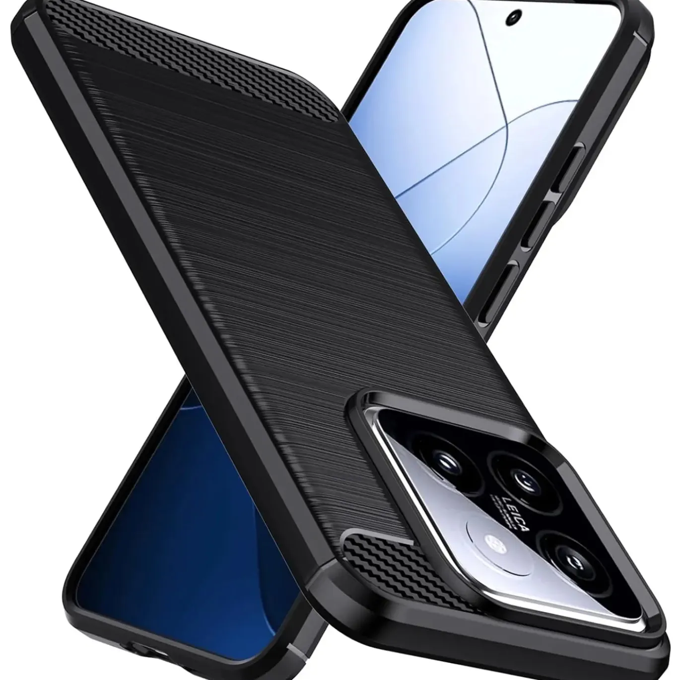 Xiaomi 14 Pro - Carbon Case Hülle, stoßfest
