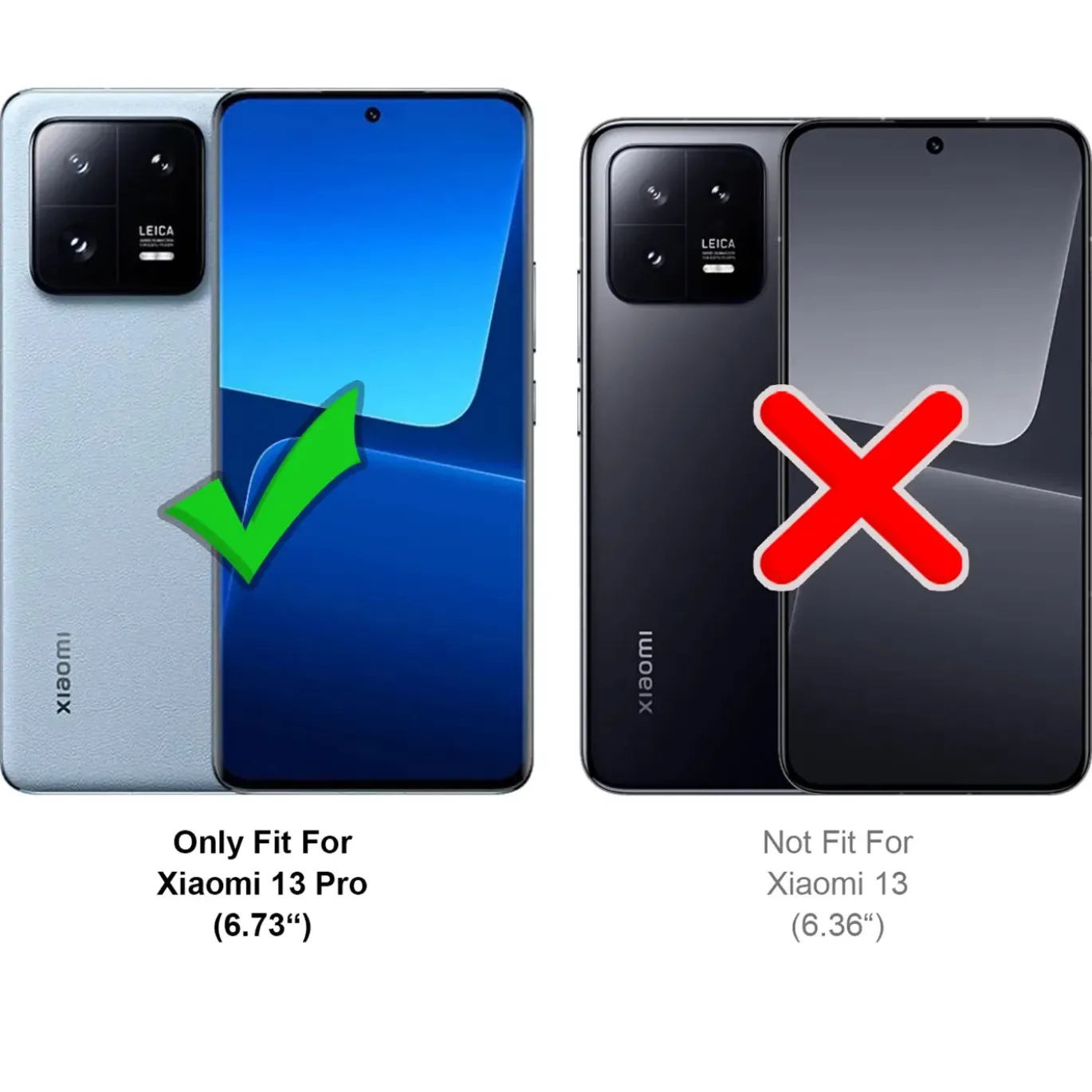 Xiaomi 13 Pro - 9H Displayschutzfolie 2x Display & Kamera