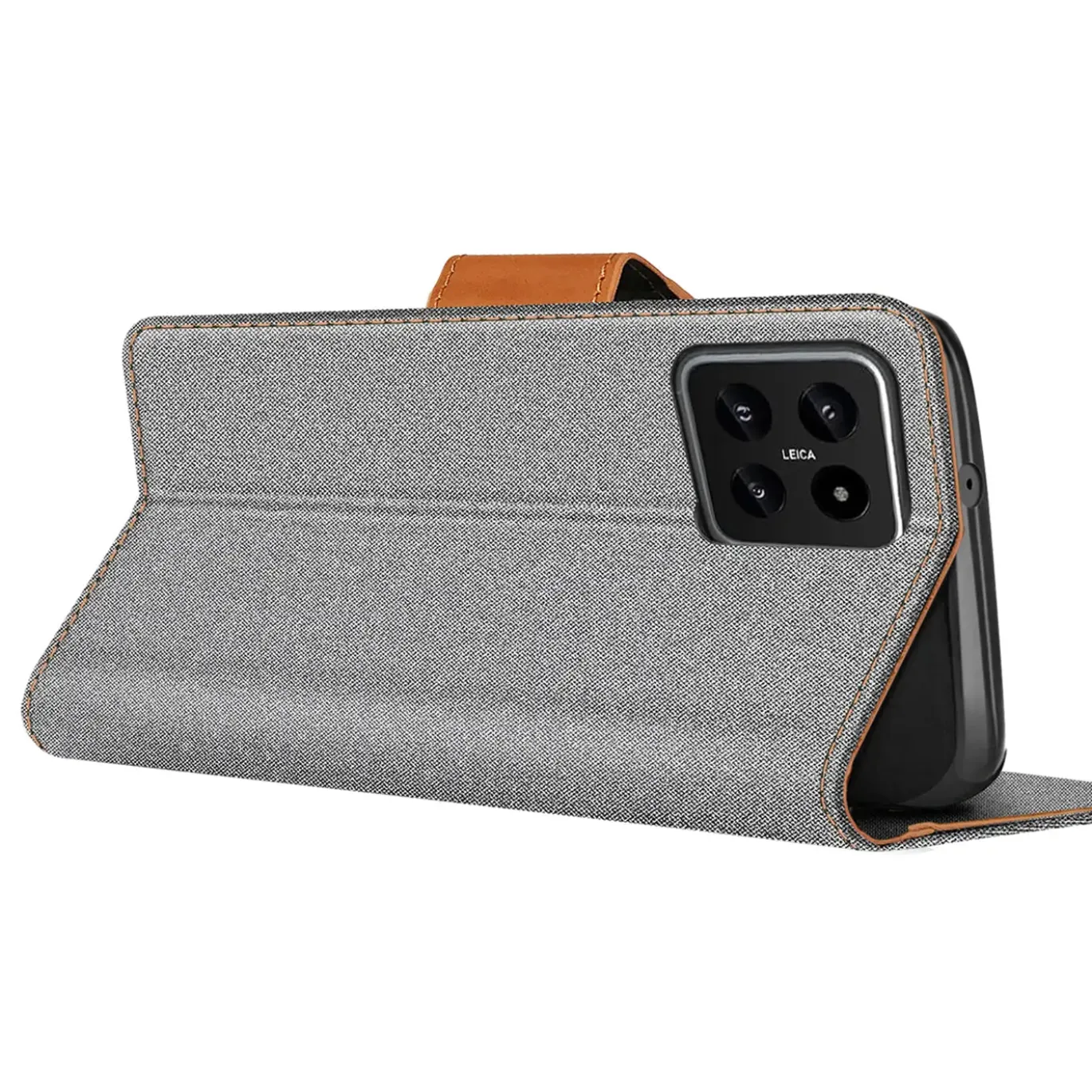 Xiaomi 14 Pro - Jeanslook Klapphülle mit Kartenfach