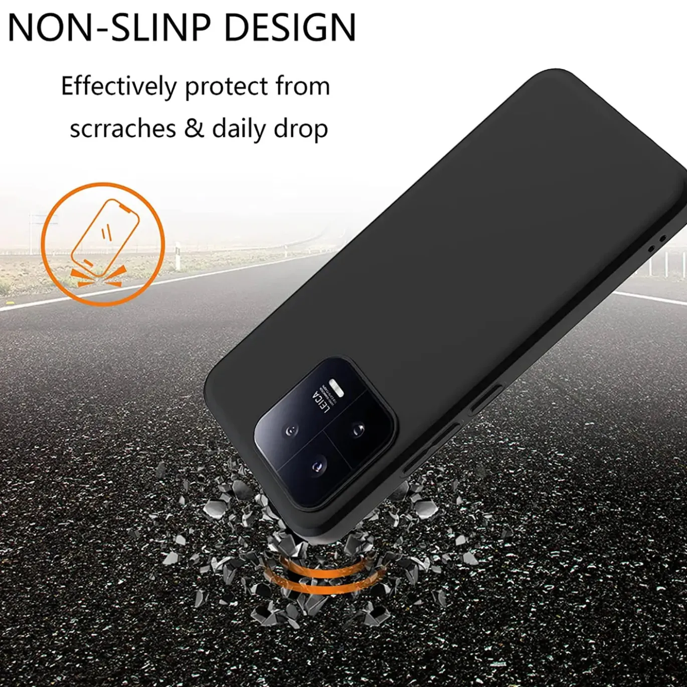 Xiaomi 13 Pro - Slim Silikon Backcover Schwarz