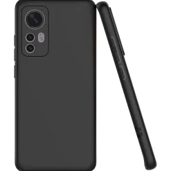 Xiaomi 12 Pro - Slim Silikon Backcover Schwarz