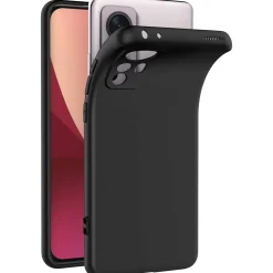 Xiaomi 12 Pro - Slim Silikon Backcover Schwarz