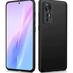 Xiaomi 12 Pro - Slim Silikon Backcover Schwarz