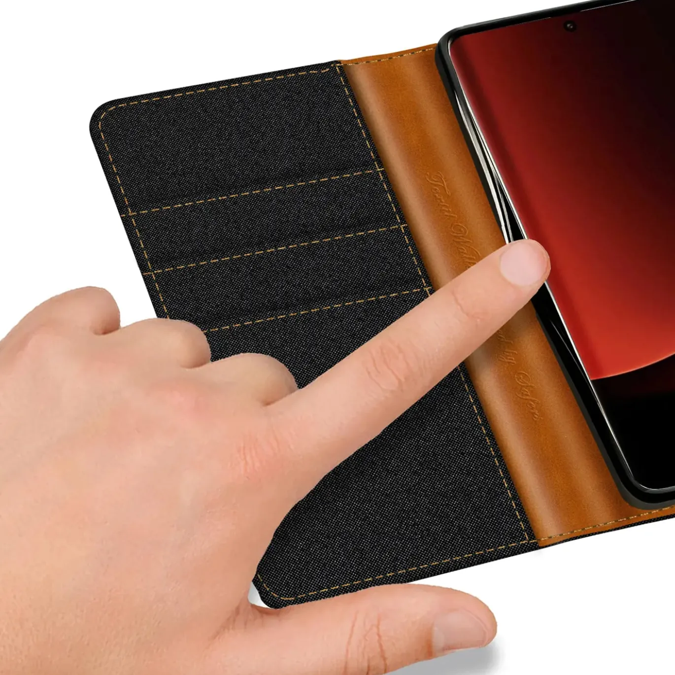 Xiaomi 13 Ultra - Jeanslook Klapphülle mit Kartenfach