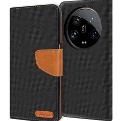 Xiaomi 14 Ultra - Jeanslook Klapphülle mit Kartenfach