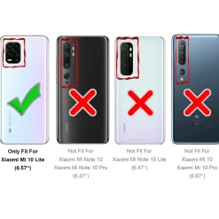 Xiaomi Mi 10 Lite - 9H Displayschutzfolie 2x Display & Kamera