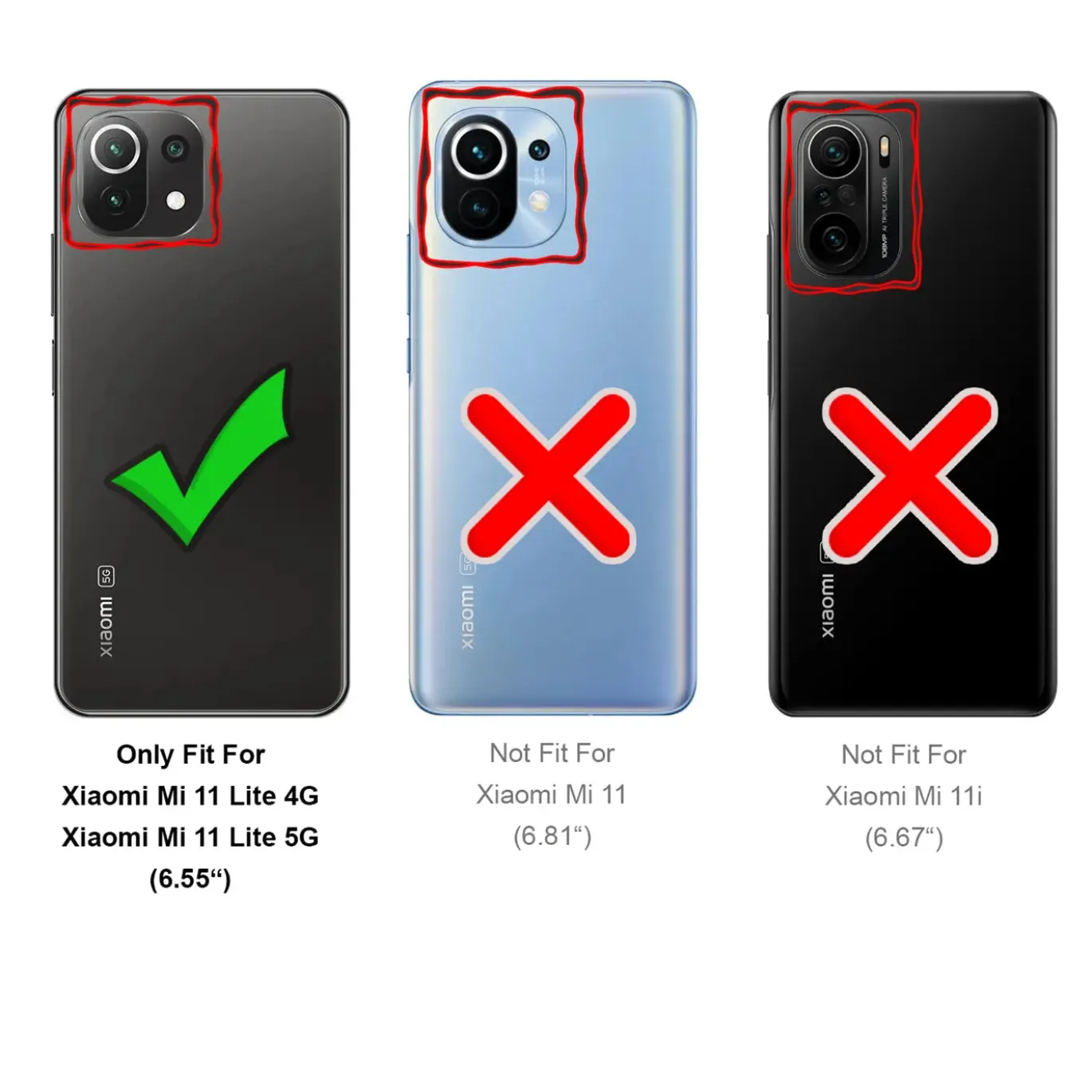 Xiaomi Mi 11 Lite 4G/5G - Slim Silikon Backcover Schwarz