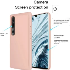 Xiaomi Mi Note 10 / Mi Note 10 Pro - Silikon Case mit Mikrofaser-Innenseite