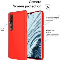 Xiaomi Mi Note 10 / Mi Note 10 Pro - Silikon Case mit Mikrofaser-Innenseite