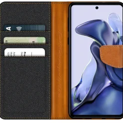 Xiaomi Mi 11T / Mi 11T Pro - Jeanslook Klapphülle mit Kartenfach
