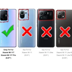 Xiaomi Mi 11T / Mi 11T Pro - Jeanslook Klapphülle mit Kartenfach