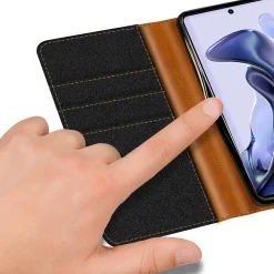 Xiaomi Mi 11T / Mi 11T Pro - Jeanslook Klapphülle mit Kartenfach