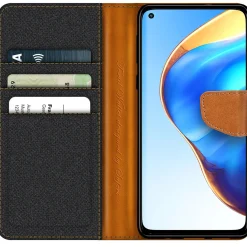 Xiaomi Mi 10T / Mi 10T Pro - Jeanslook Klapphülle mit Kartenfach