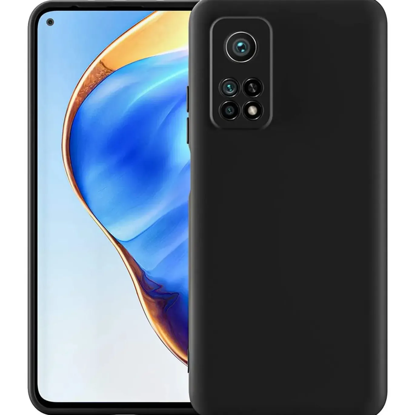 Xiaomi Mi 10T / Mi 10T Pro - Slim Silikon Backcover Schwarz