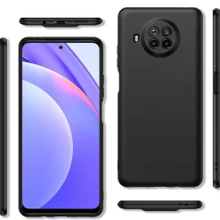 Xiaomi Mi 10T Lite - Slim Silikon Backcover Schwarz