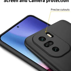 Xiaomi Poco F3 / Mi 11i - Slim Silikon Backcover Schwarz