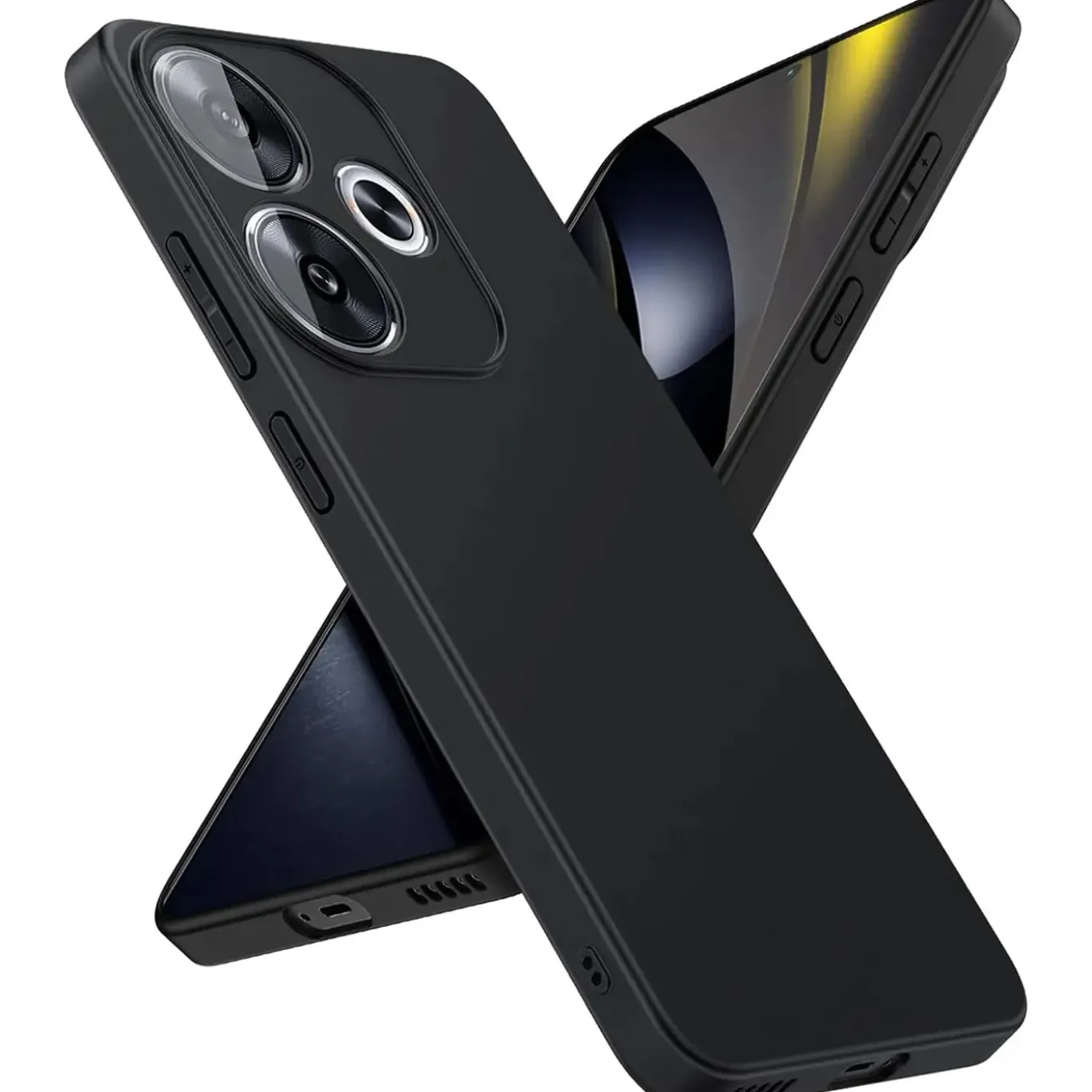 Xiaomi Poco F6 - Slim Silikon Backcover Schwarz
