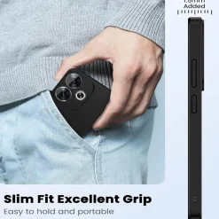 Xiaomi Poco F6 - Slim Silikon Backcover Schwarz