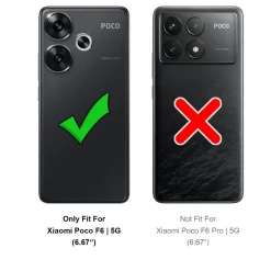 Xiaomi Poco F6 - Slim Silikon Backcover Schwarz