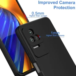 Xiaomi Poco F4 - Slim Silikon Backcover Schwarz