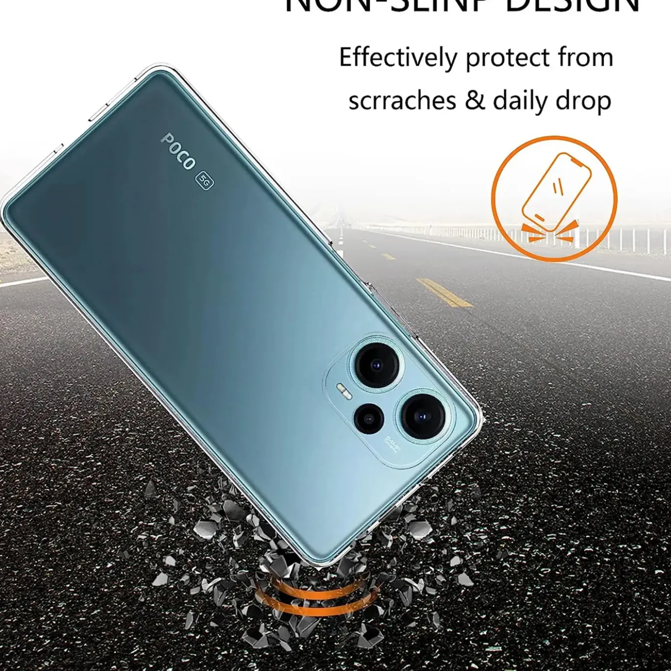 Xiaomi Poco F5 5G - Slim Clear Case Hülle