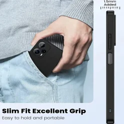 Xiaomi Poco F5 5G - Slim Silikon Backcover Schwarz